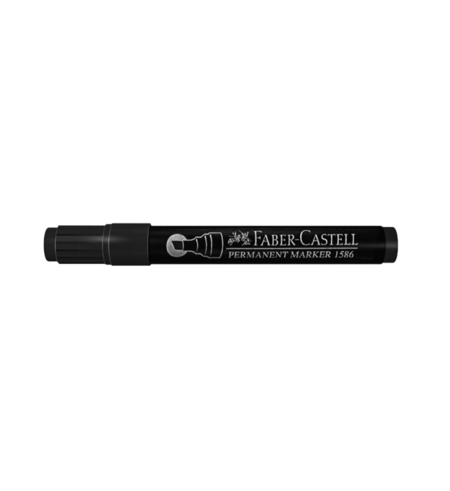 Faber Castell Permanent Marker Pen (Black Ink -12pcs)