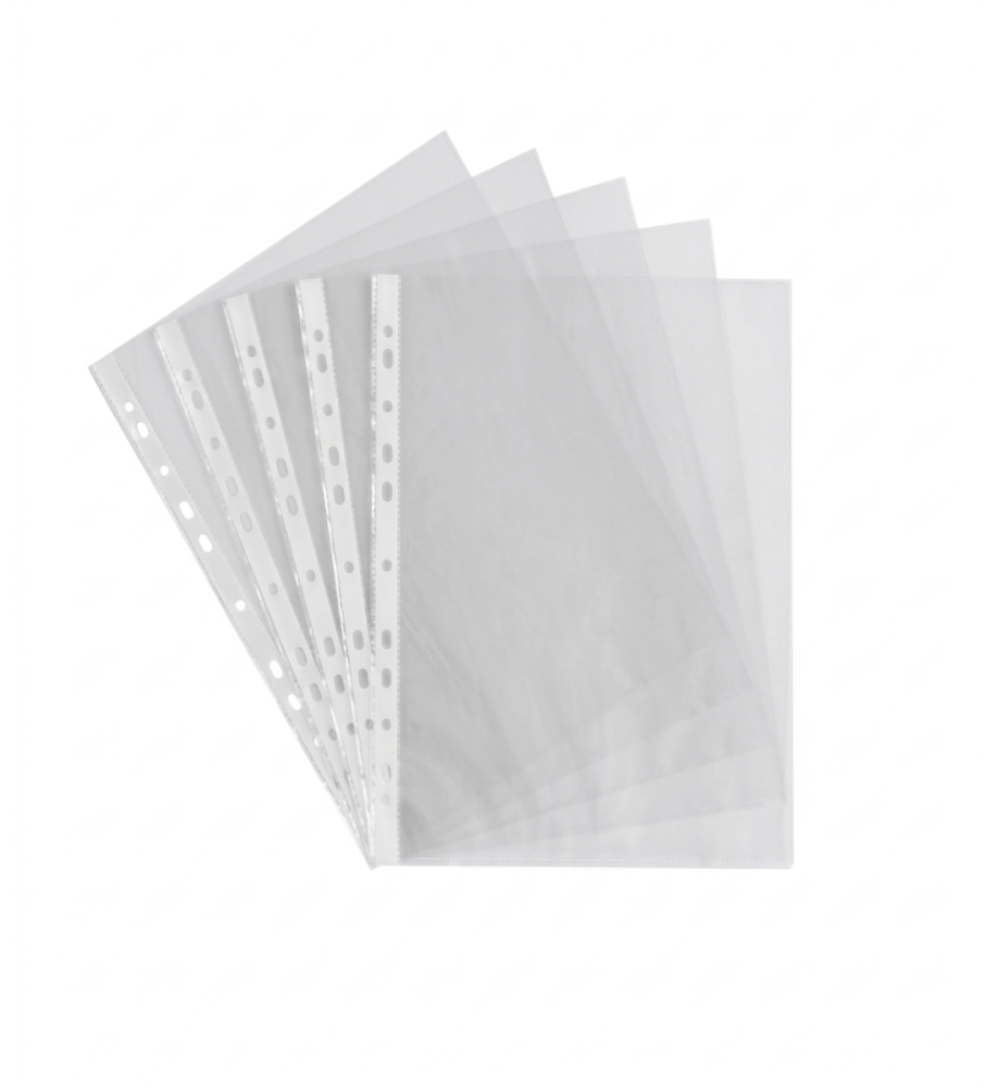 A4 Transparent Sheet Protectors – Multi-Hole Punched