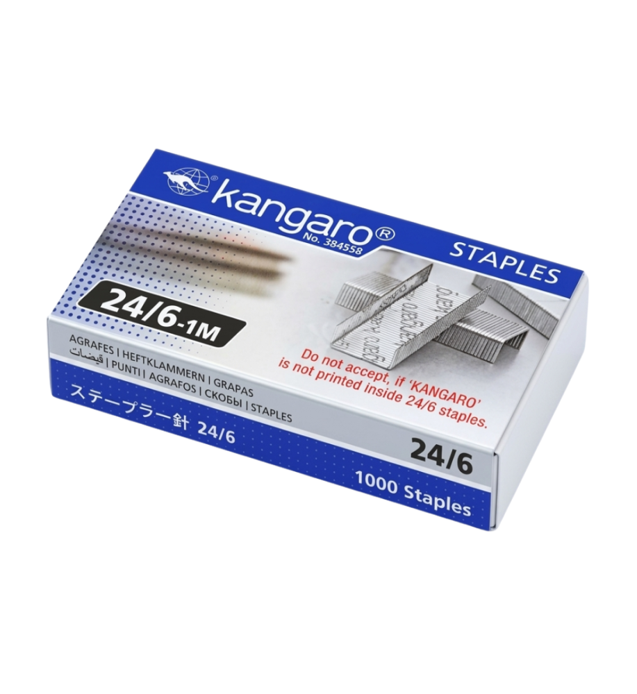 Kangaro Stapler Pin 24-6 -1M - (1 Box)