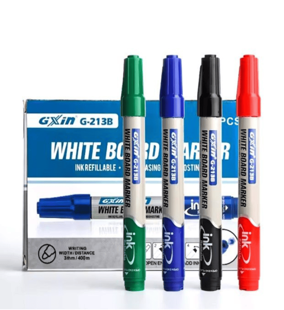 Gxin G-213B Refillable Whiteboard Marker Set - (12 pcs )