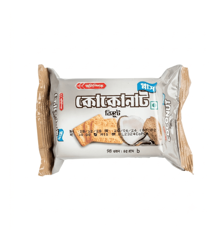 Olympic Coconut Plus Biscuits - 38gm (12 Pcs)